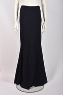 ALEXANDER MCQUEEN NAVY MAXI SKIRT