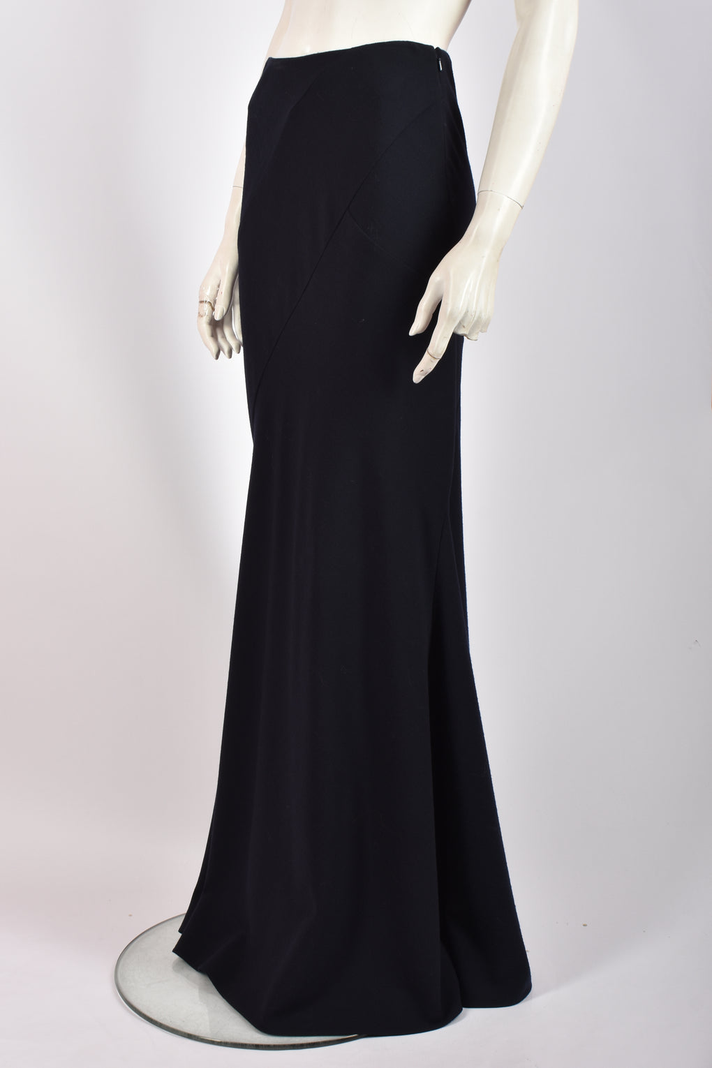 ALEXANDER MCQUEEN NAVY MAXI SKIRT