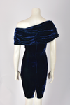 ANTHONY PRICE NAVY VELVET DRESS