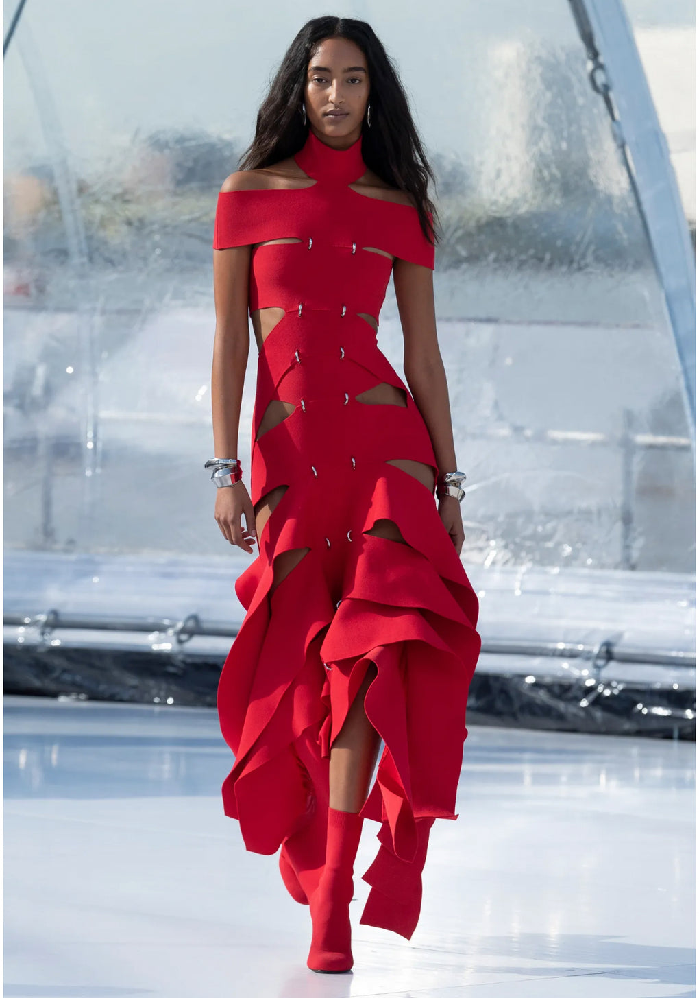 red dress alexander mcqueen Alexander Mcqueen Gown