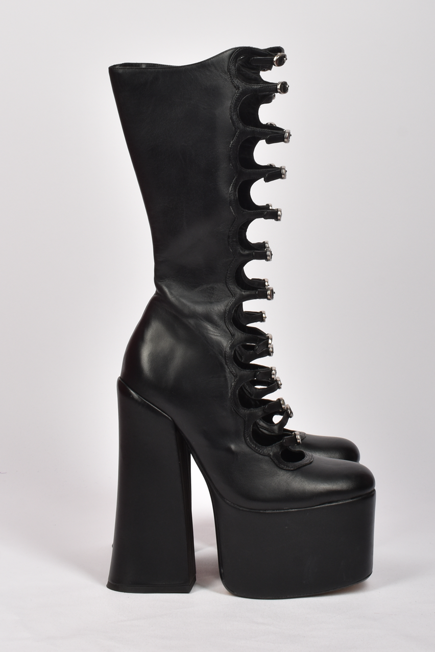 【関税込み】Marc Jacobs ブラック 'The Kiki' ロングブーツ Marc Jacobs Kiki stretch ankle boots for Women - Black in