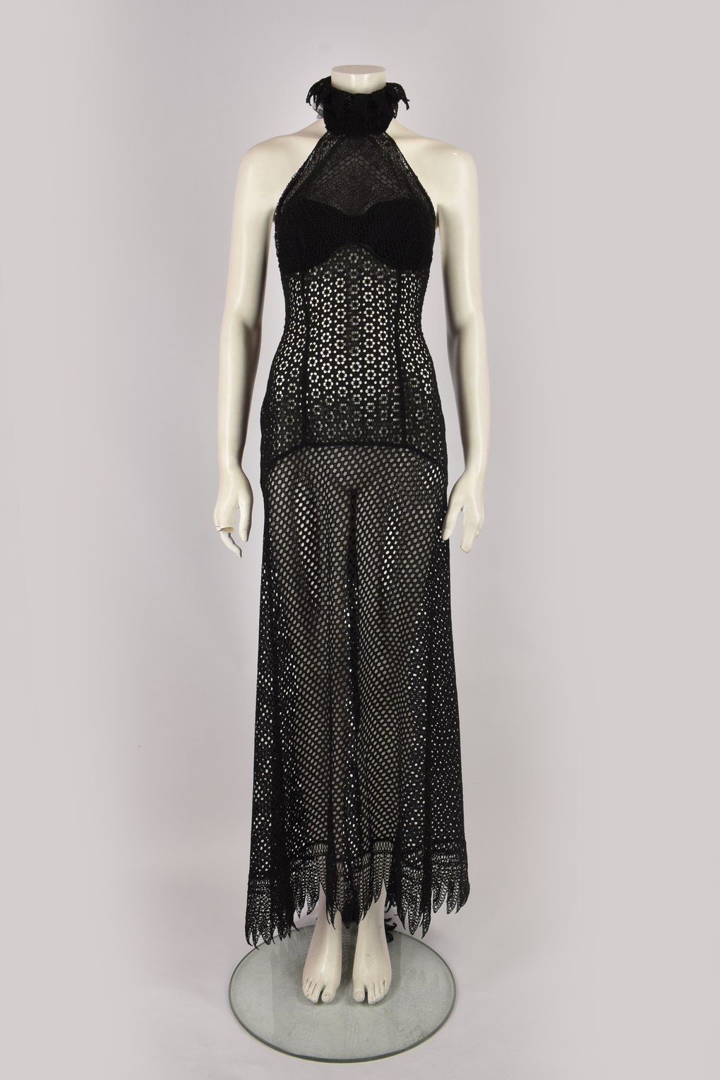 LA PERLA BLACK SHEER GOWN