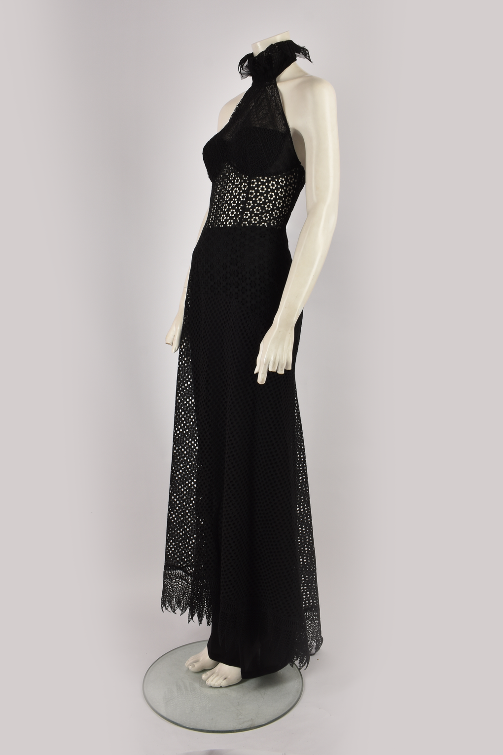 LA PERLA BLACK SHEER GOWN