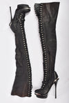 ALEXANDER MCQUEEN F/W 2011 LACE UP BOOTS