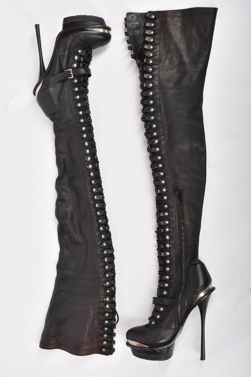 ALEXANDER MCQUEEN F/W 2011 LACE UP BOOTS