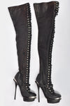 ALEXANDER MCQUEEN F/W 2011 LACE UP BOOTS