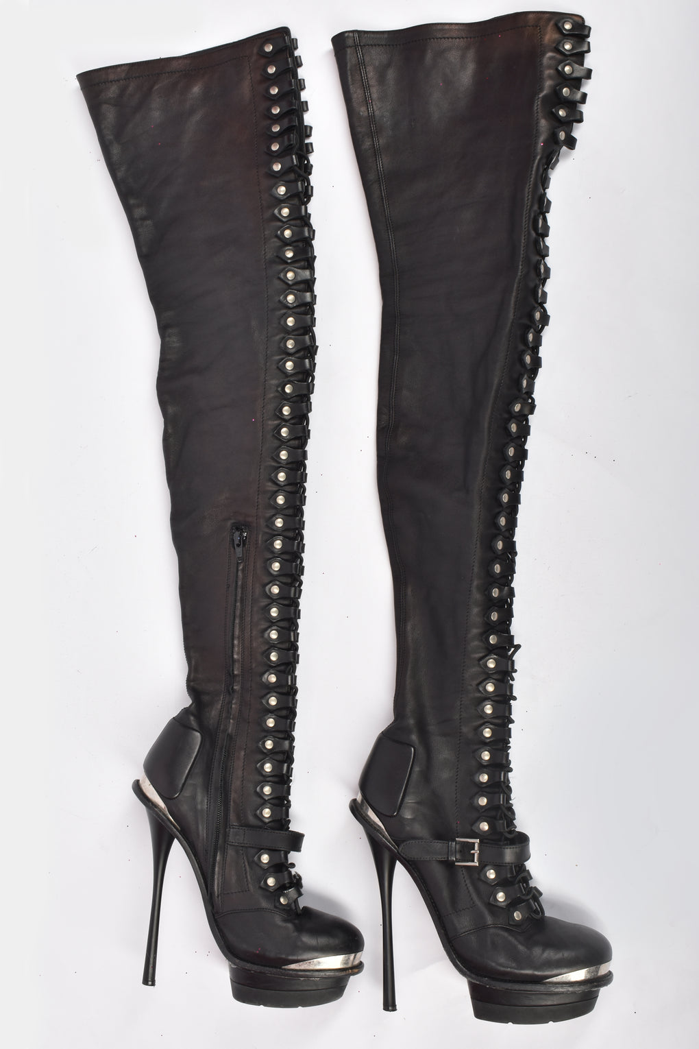 ALEXANDER MCQUEEN F/W 2011 LACE UP BOOTS