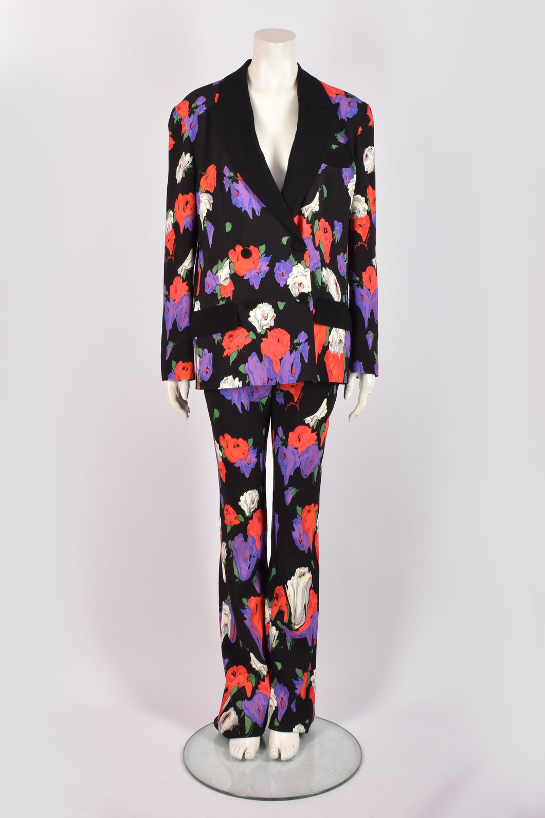 MOSCHINO FLOWER PRINT TROUSER SUIT