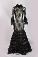 MOSCHINO FALL 2017 TIERED MERMAID GOWN