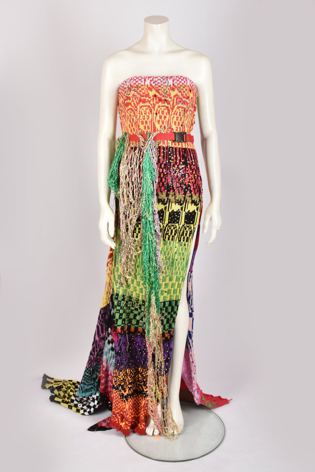 MATTY BOVAN COUTURE KNIT GOWN AND BELT