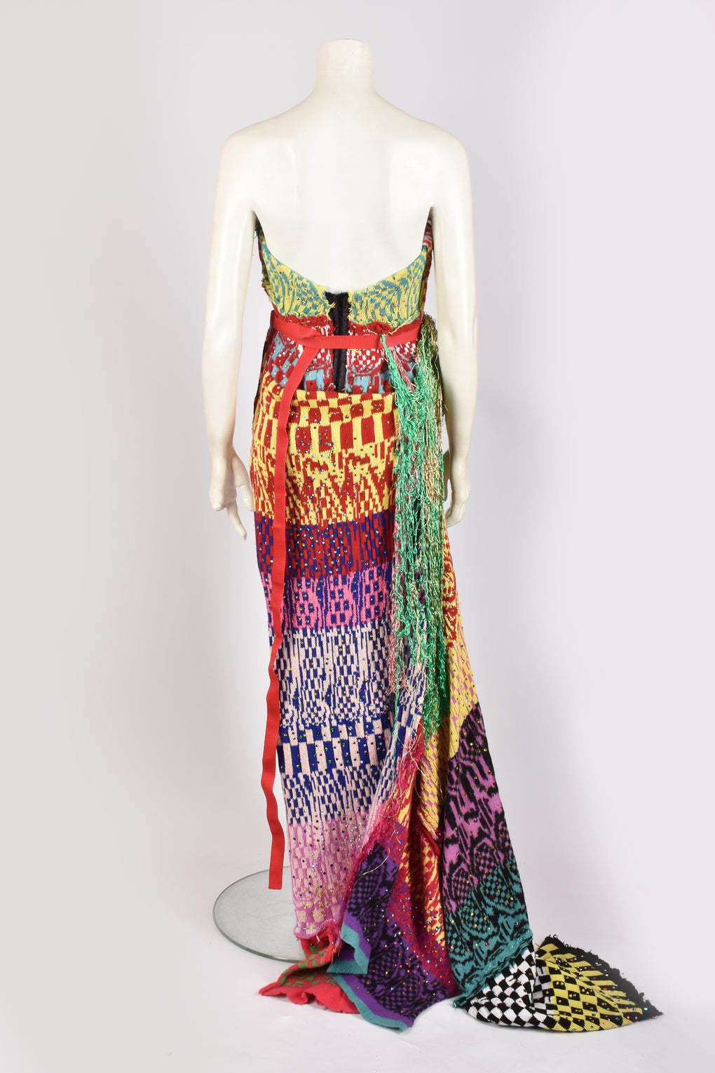 MATTY BOVAN COUTURE KNIT GOWN AND BELT