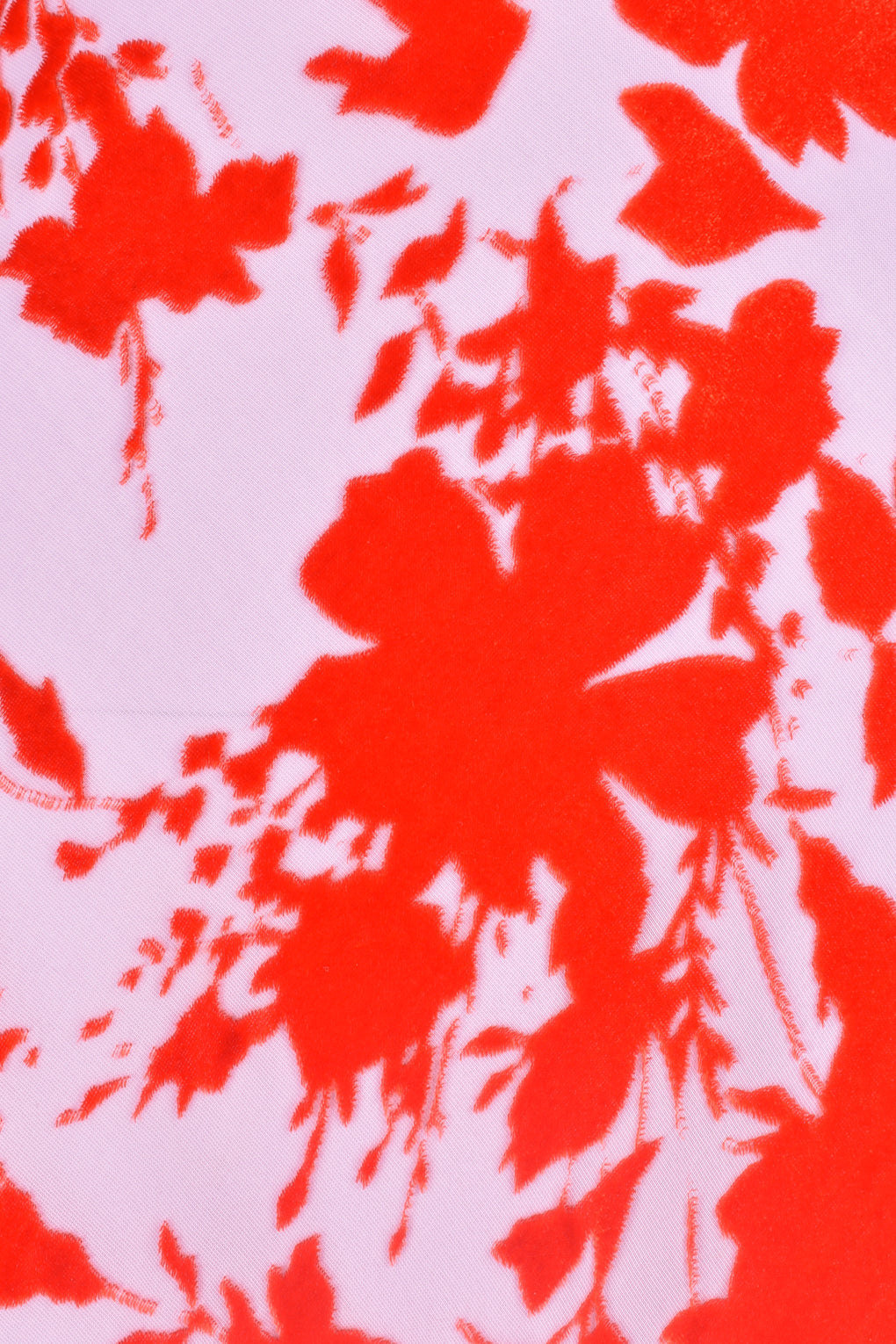PHILOSOPHY RED/LILAC VELVET FLORAL GOWN