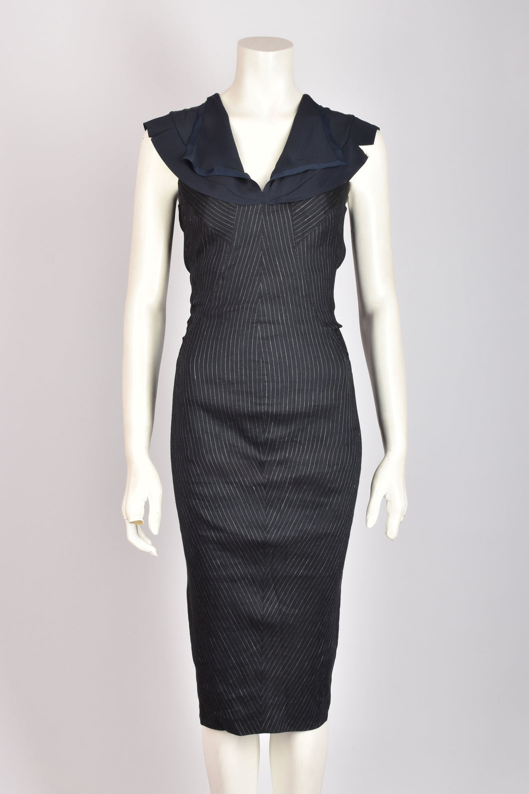 SPORTMAX PINSTRIPE DRESS