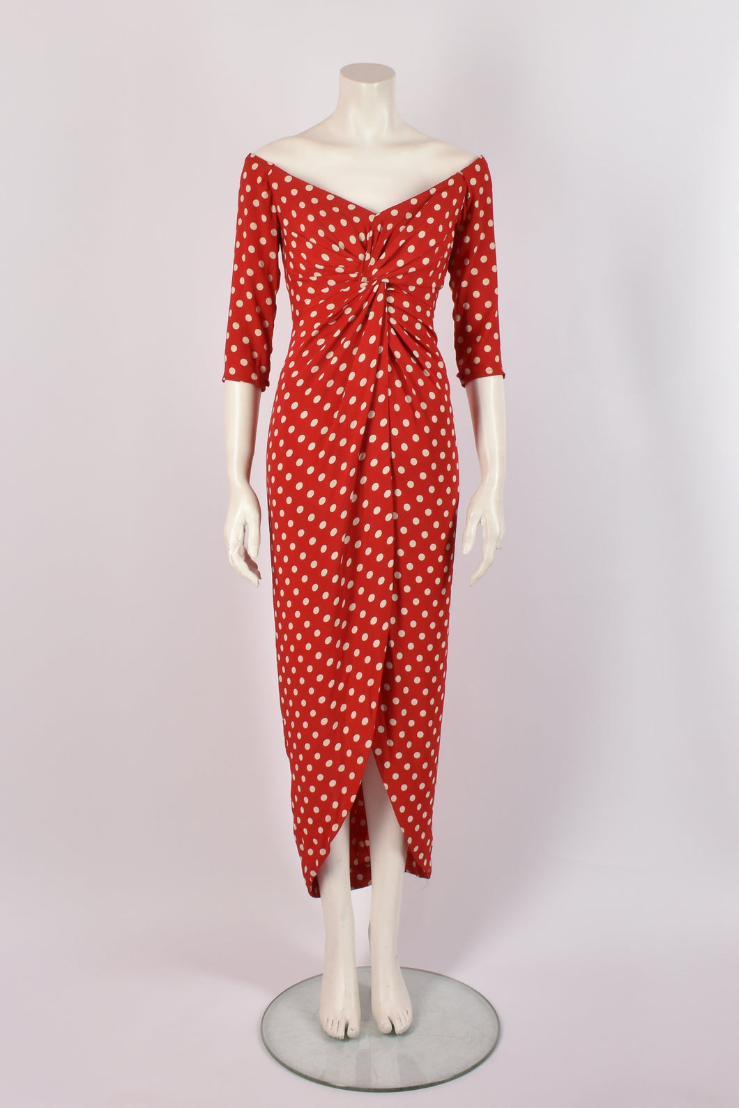 RED POLKA DOT DRESS