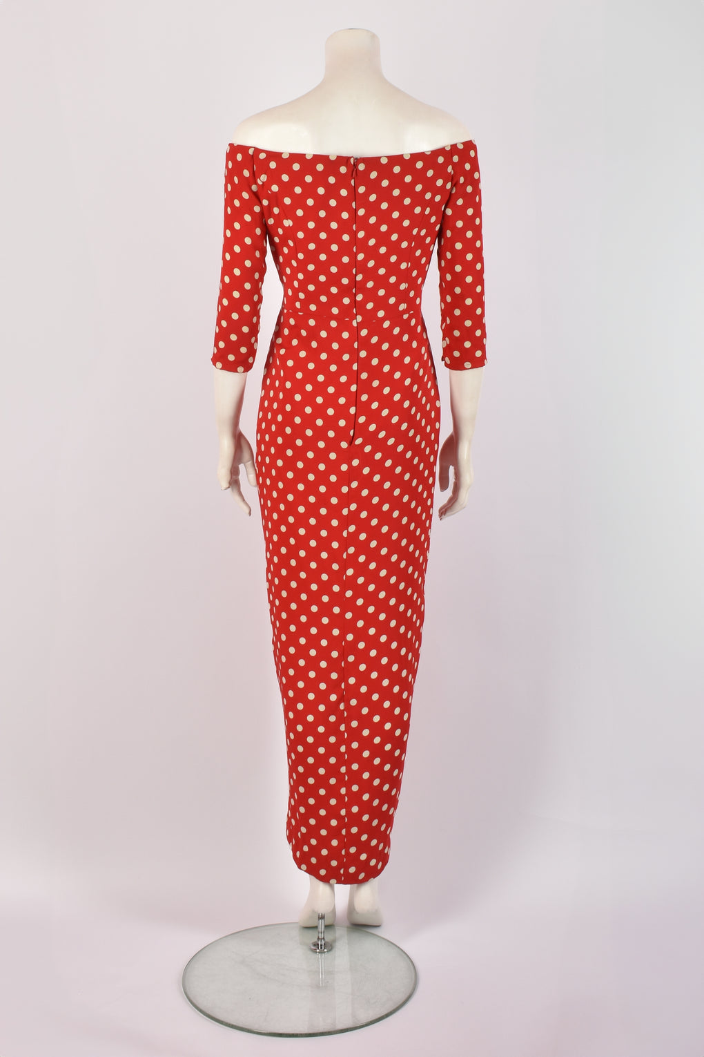 RED POLKA DOT DRESS