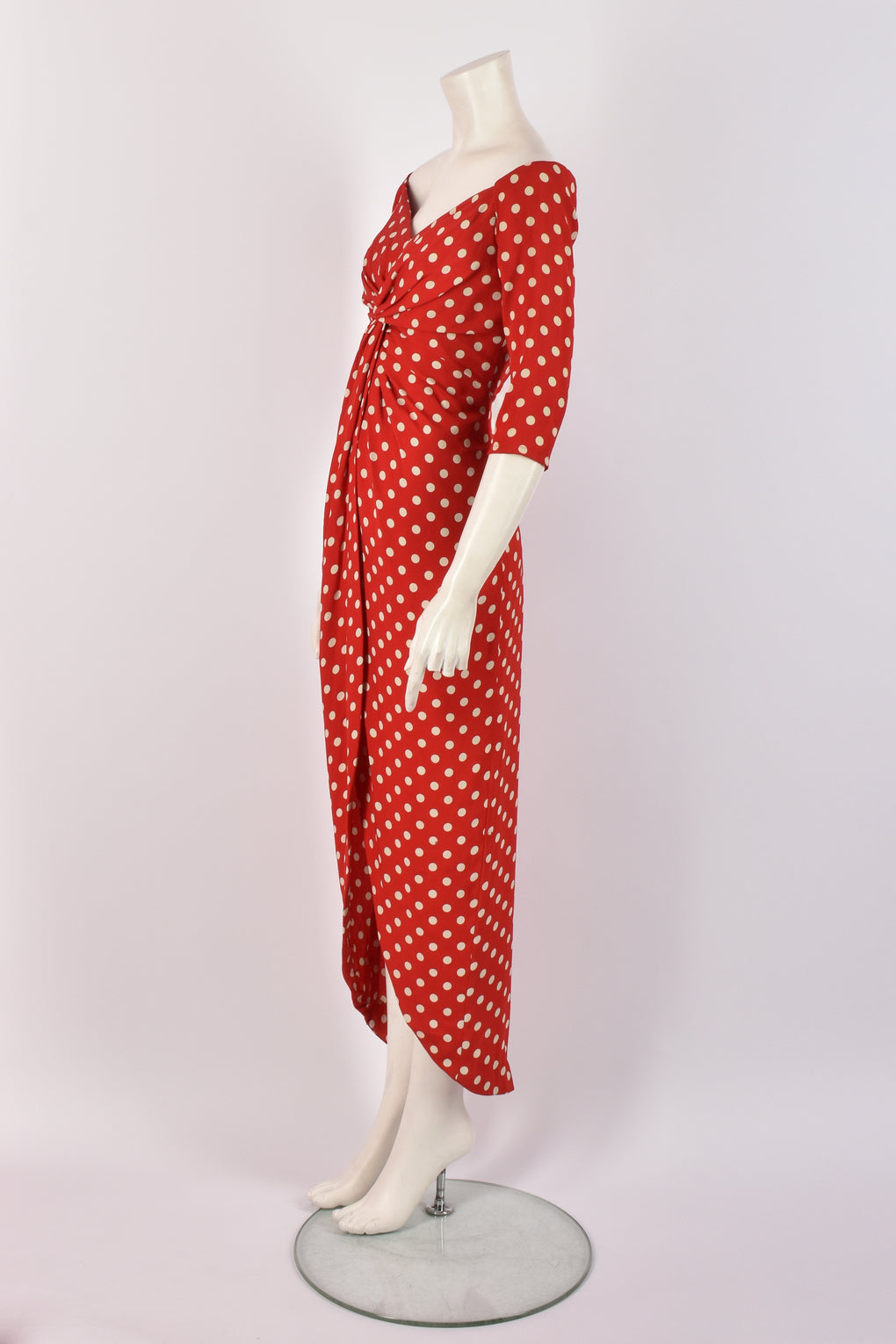 RED POLKA DOT DRESS