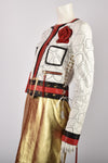 ROBERTO CAVALLI LEATHER TROMPE-L'CEiL JACKET