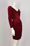 ANTONY PRICE RED VELVET DRESS