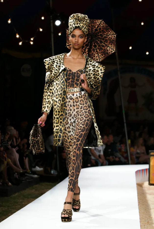 MOSCHINO S/S 2019 LEOPARD LEGGINGS