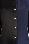 WALES BONNER BLACK AND NAVY SHIRT