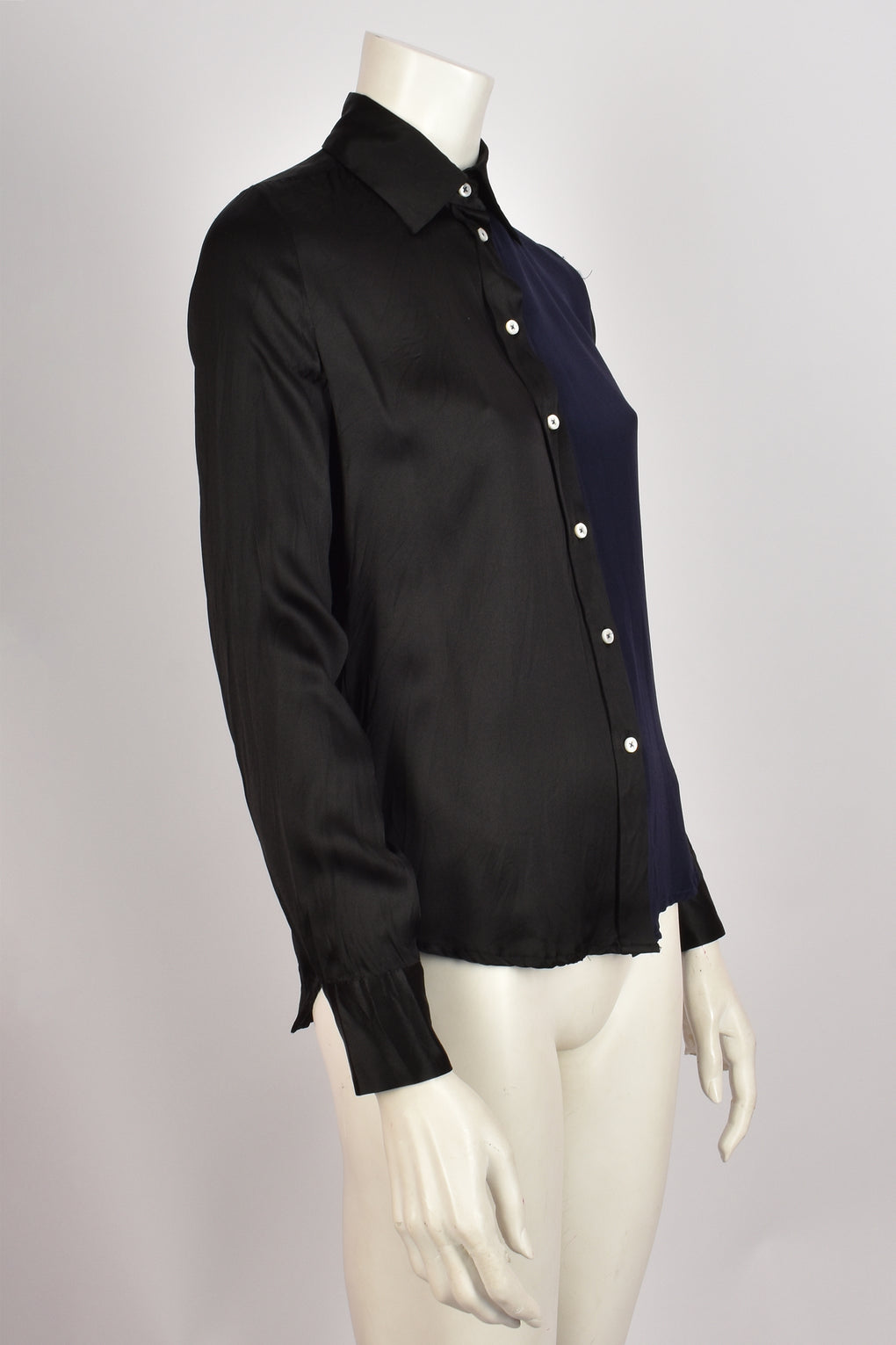 WALES BONNER BLACK AND NAVY SHIRT