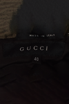 GUCCI GREEN VELVET SUIT WITH SILK TRIMS