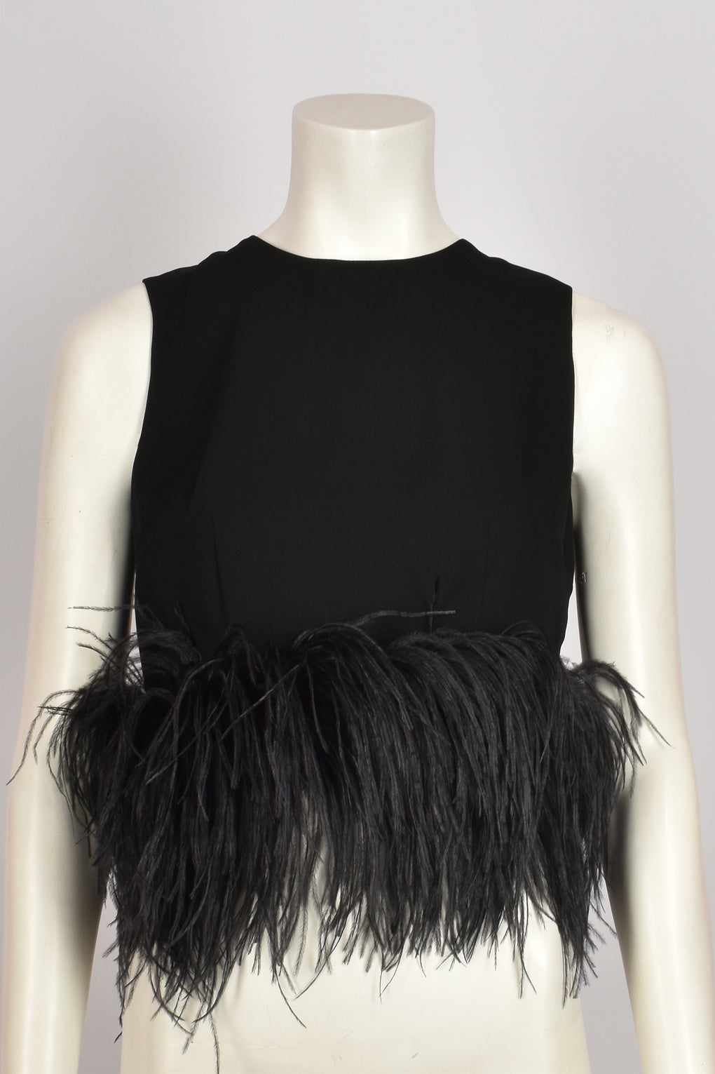 16 ARLINGTON BLACK FEATHER TOP