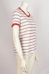 1970S RED AND WHITE STRIPED T-SHIRT