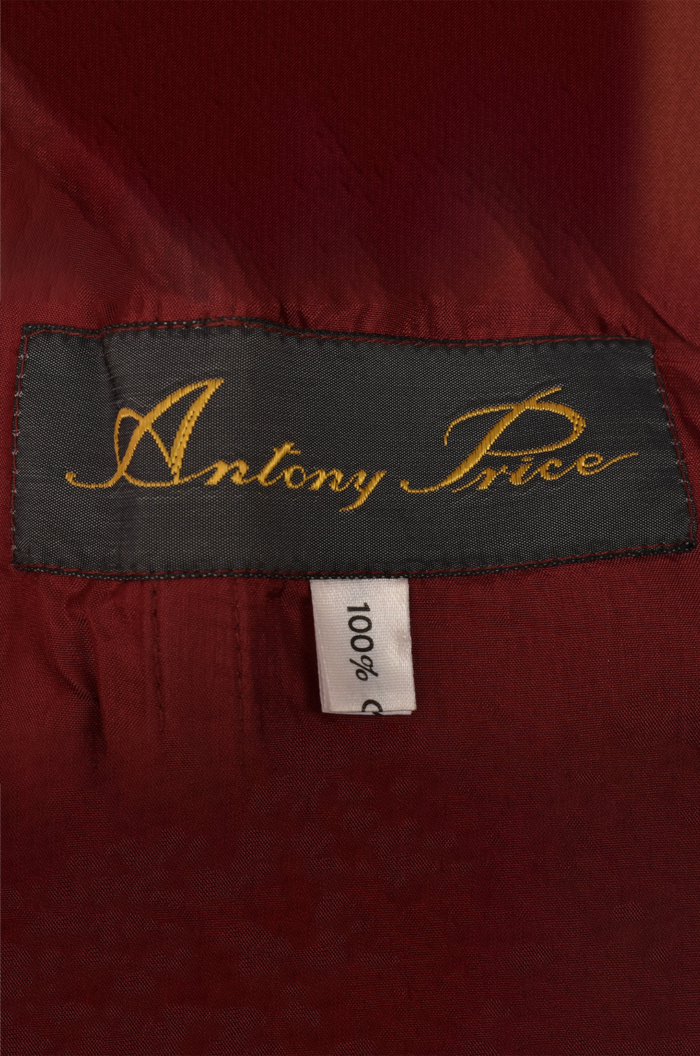 ANTONY PRICE RED VELVET DRESS