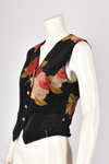 UNGARO VELVET FLORAL WAISTCOAT