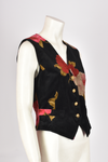 UNGARO VELVET FLORAL WAISTCOAT