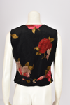 UNGARO VELVET FLORAL WAISTCOAT