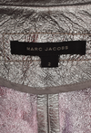 MARC JACOBS SILVER LEATHER BOMBER JACKET