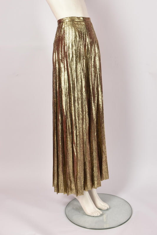 VALENTINO GOLD MAXI SKIRT