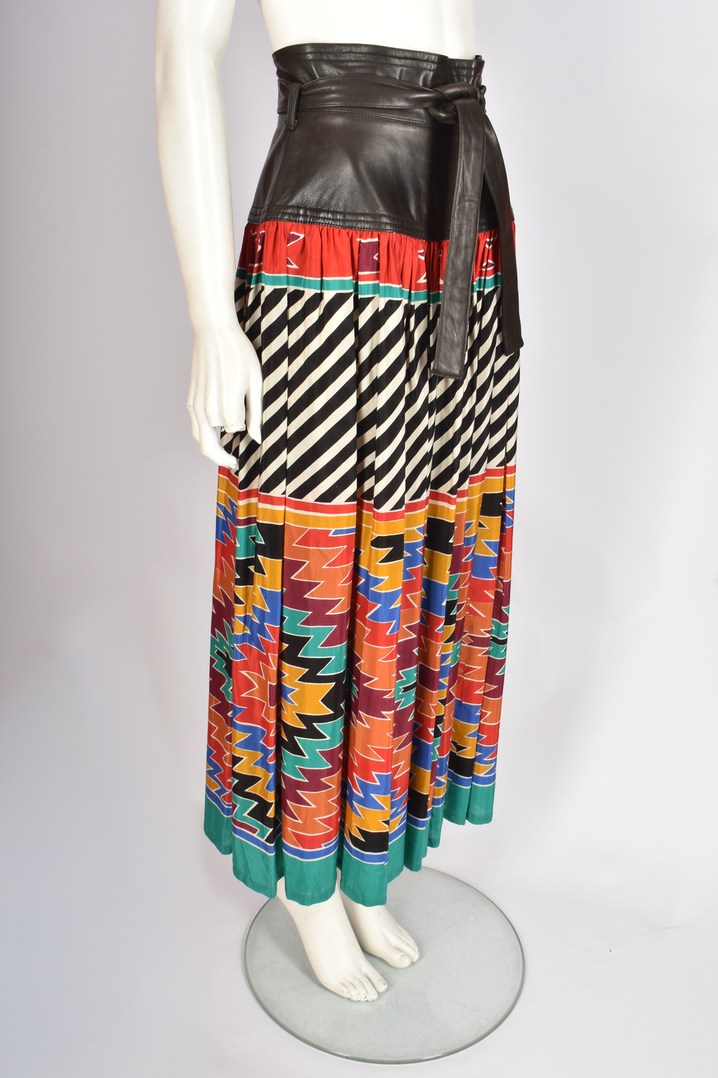 WAYNE CLARK PATTERNED MAXI SKIRT