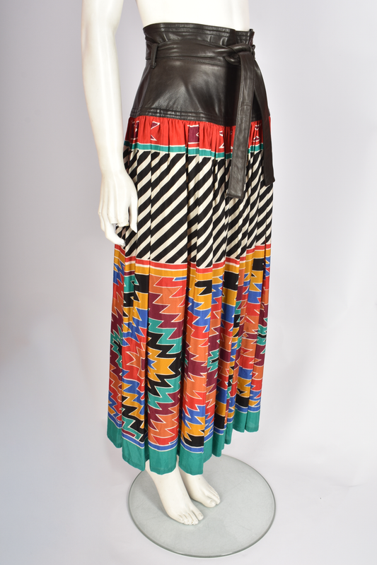 WAYNE CLARK PATTERNED MAXI SKIRT