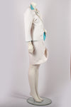 THIERRY MUGLER COUTURE WHITE SKIRT SUIT