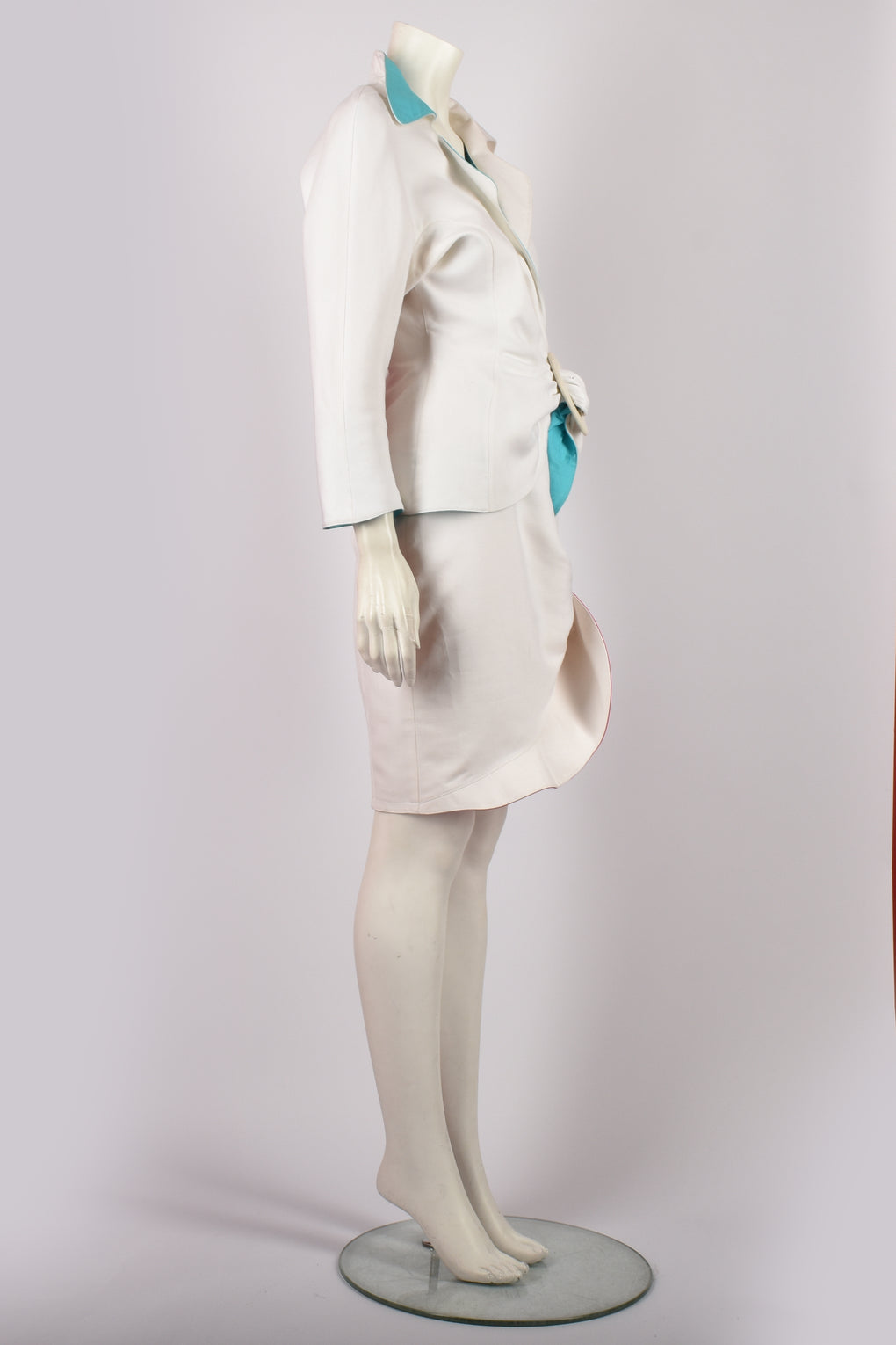 THIERRY MUGLER COUTURE WHITE SKIRT SUIT