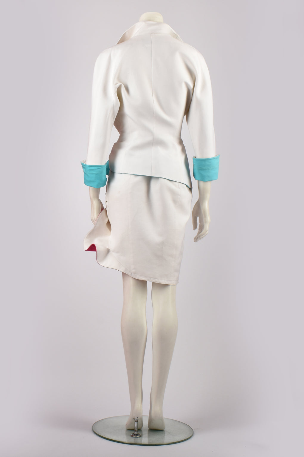 THIERRY MUGLER COUTURE WHITE SKIRT SUIT