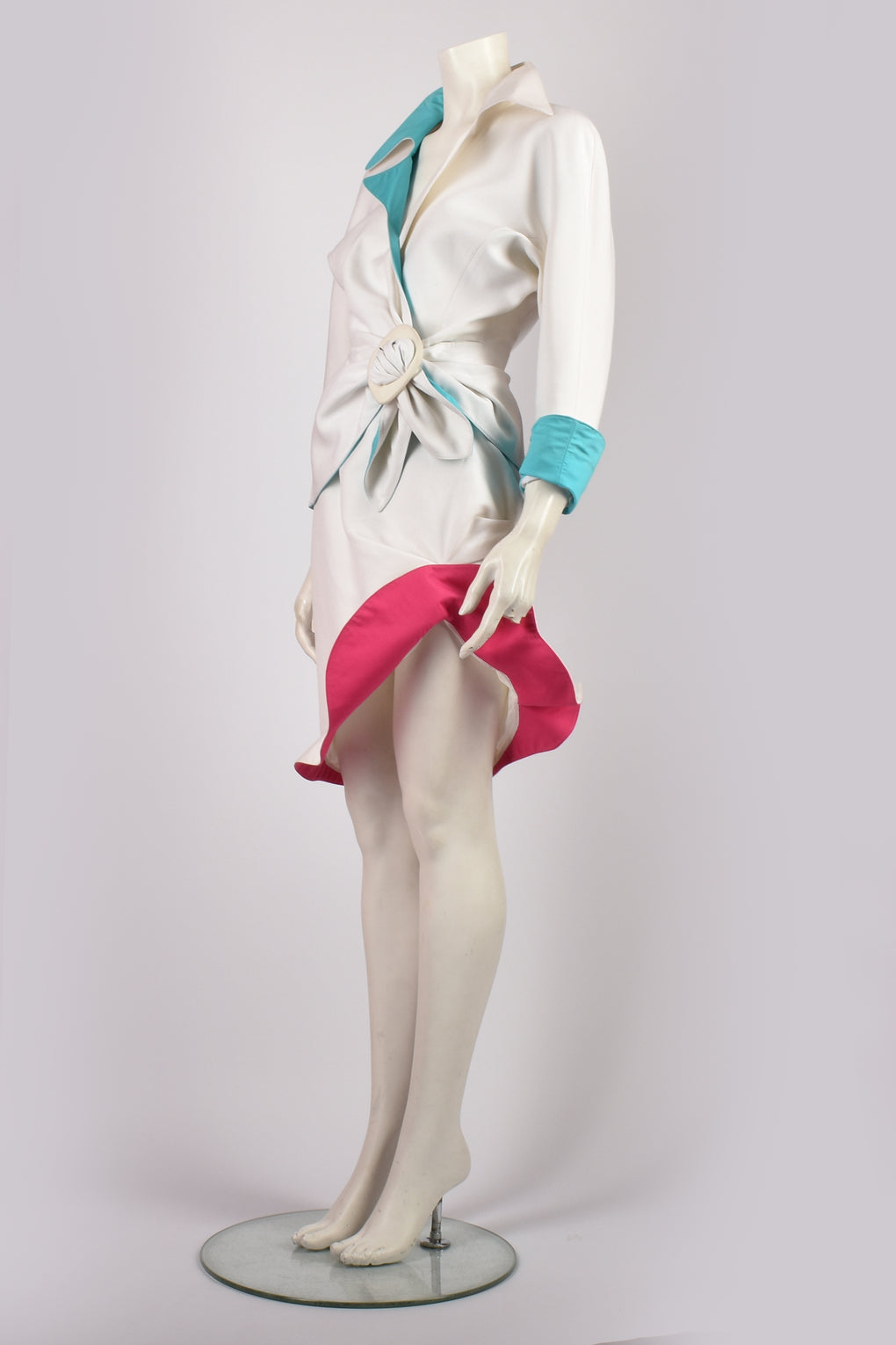 THIERRY MUGLER COUTURE WHITE SKIRT SUIT