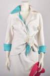THIERRY MUGLER COUTURE WHITE SKIRT SUIT