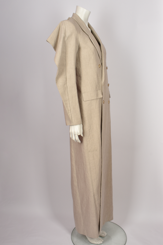 Y/PROJECT SAND LINEN COAT