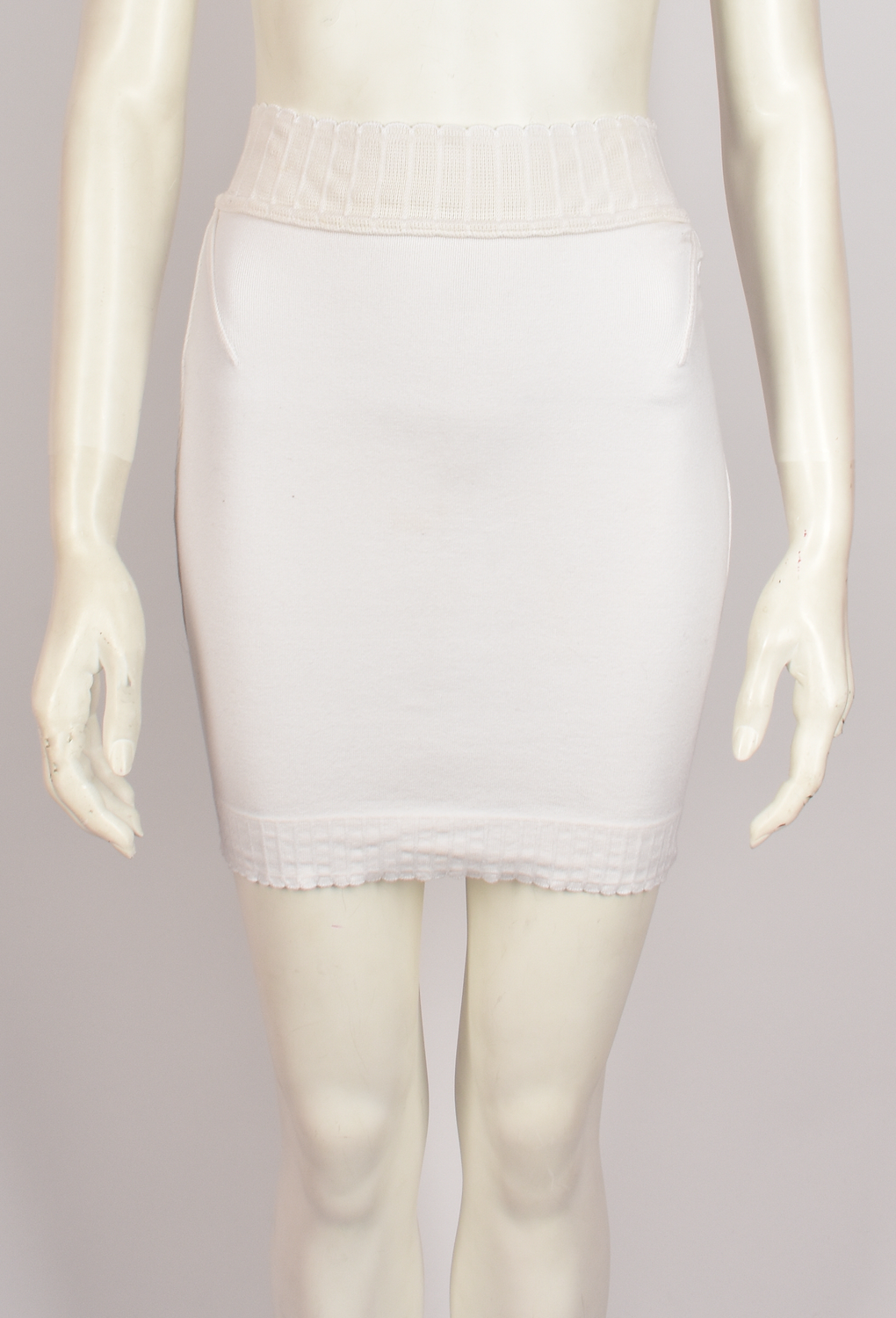 ALAIA WHITE TUBE SKIRT