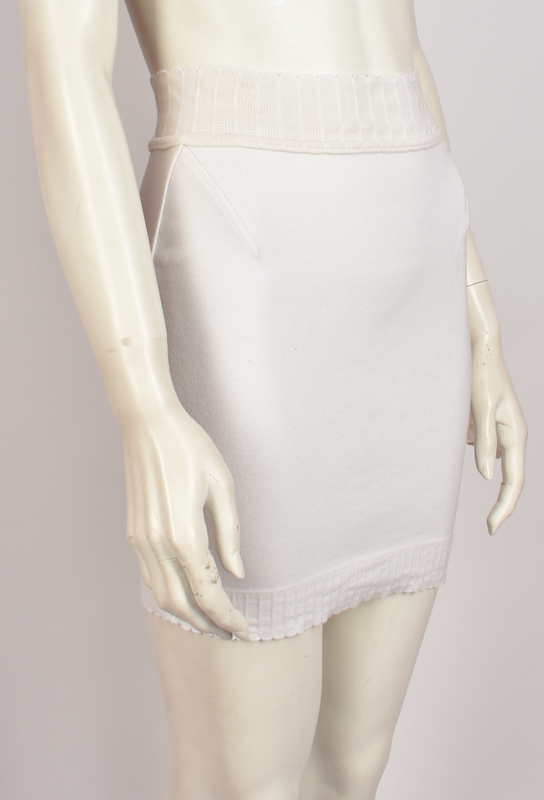 ALAIA WHITE TUBE SKIRT