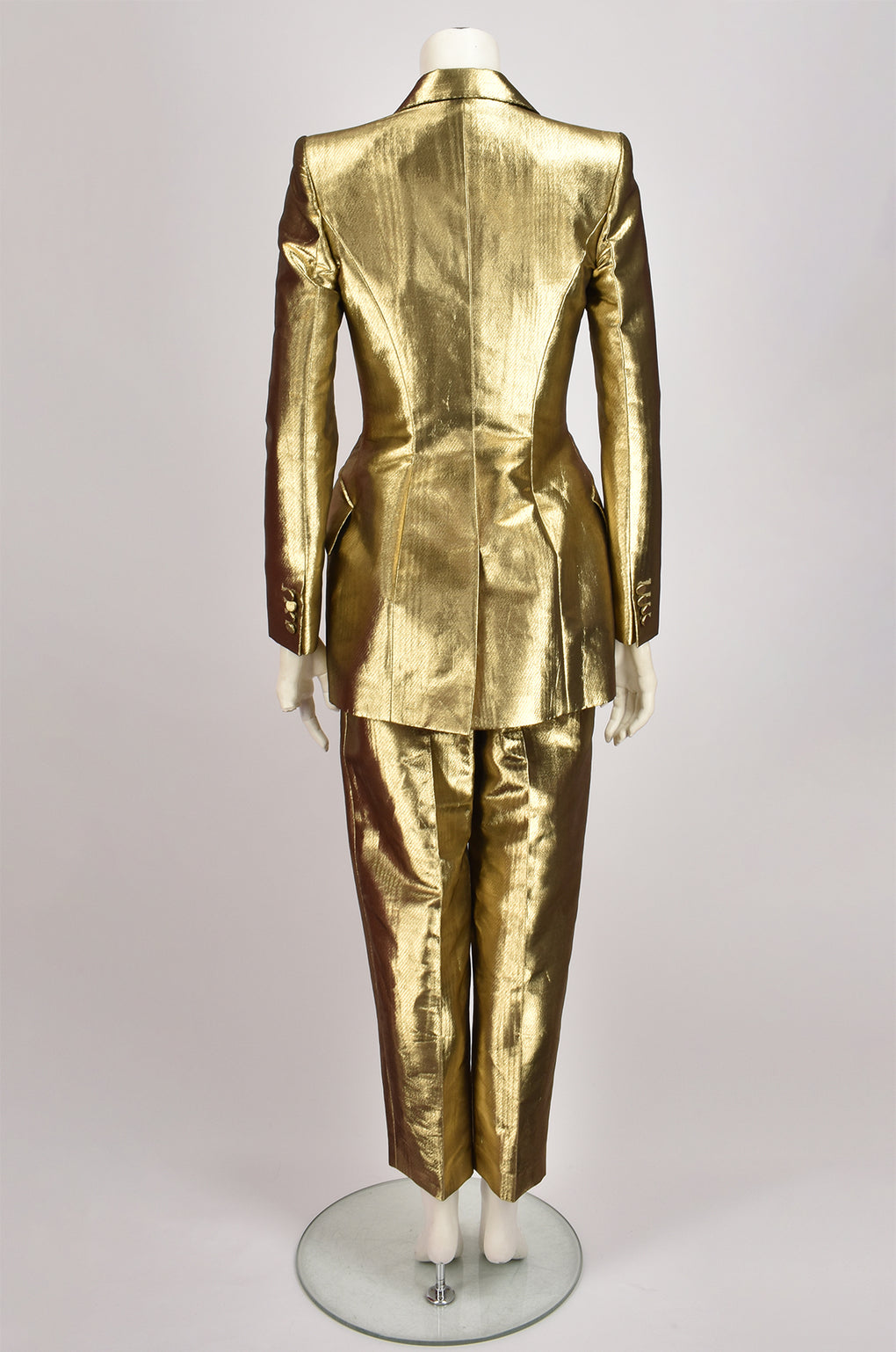 ALEXANDER MCQUEEN GOLD SUIT