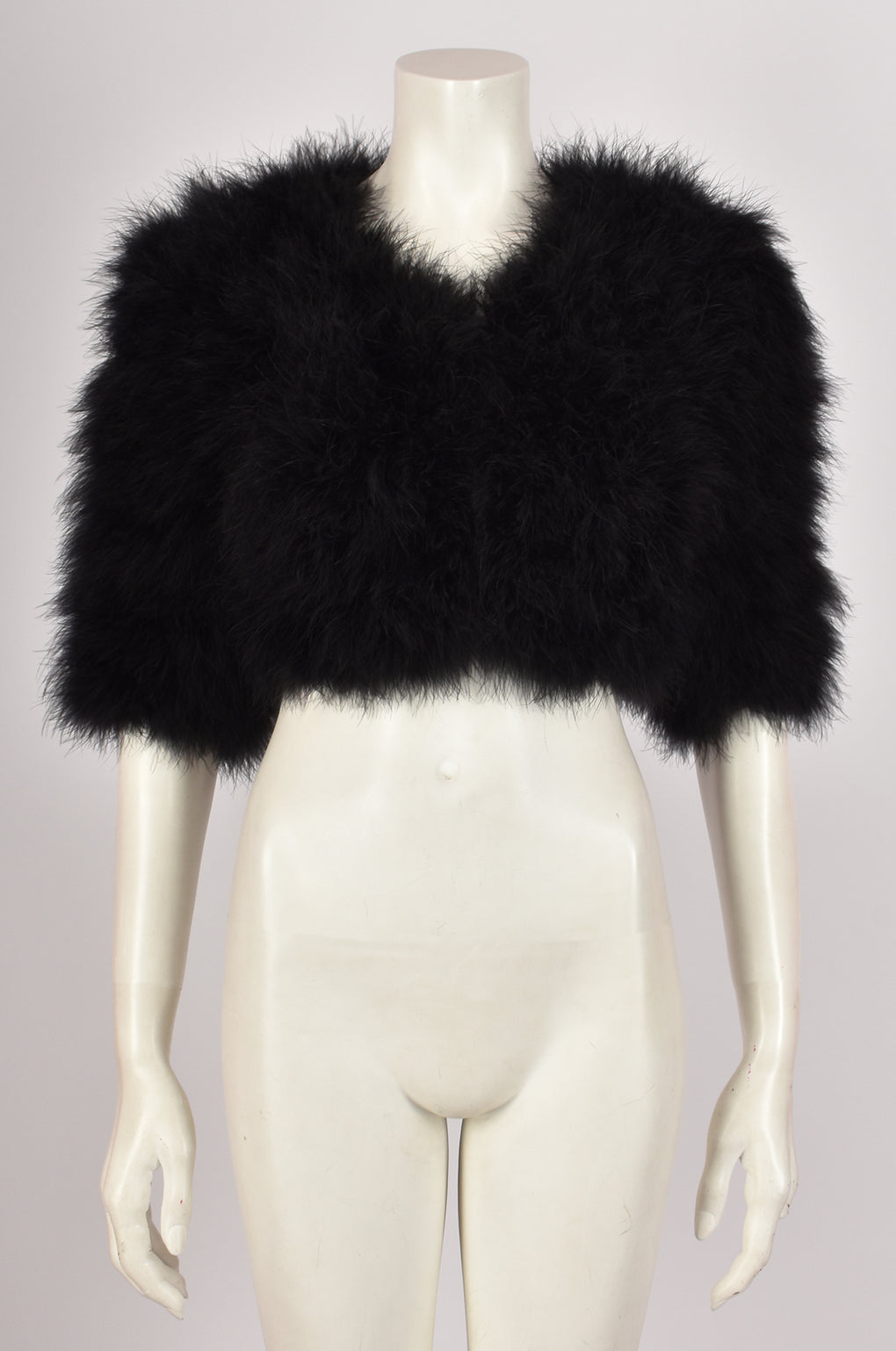 AZZARO SHORT FUR BLACK COAT