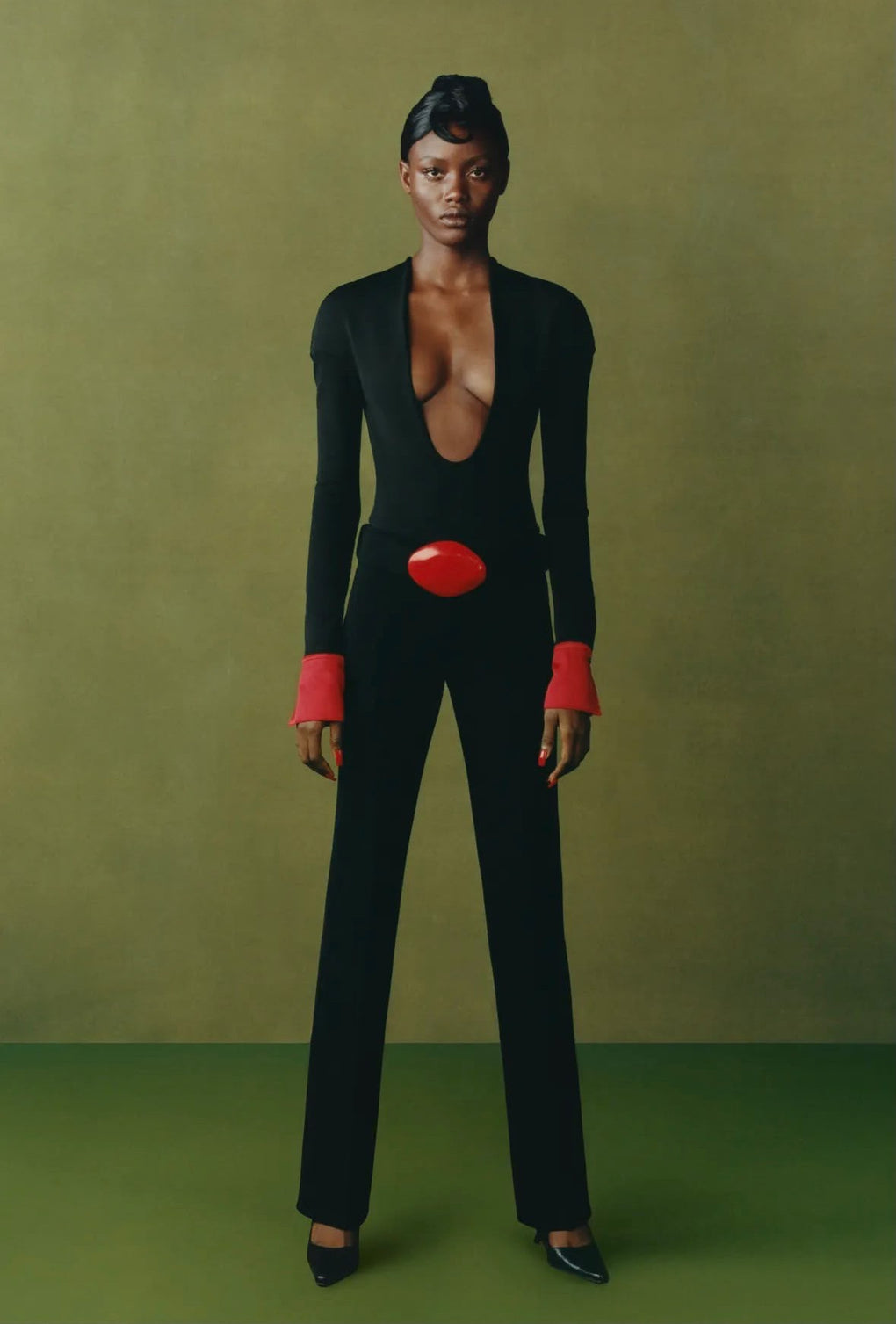 MAXIMILLIAN DAVIES F/W 2021 BODYSUIT AND TROUSERS SET