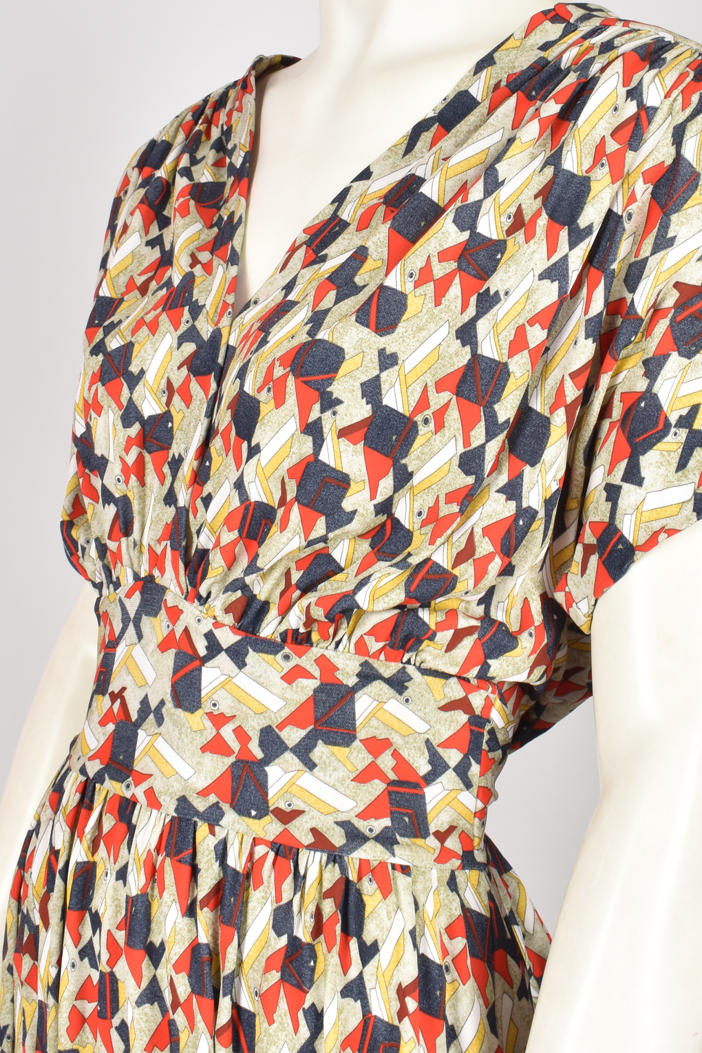 BALENCIAGA BY NICOLAS GHESQUIERE PRINT DRESS