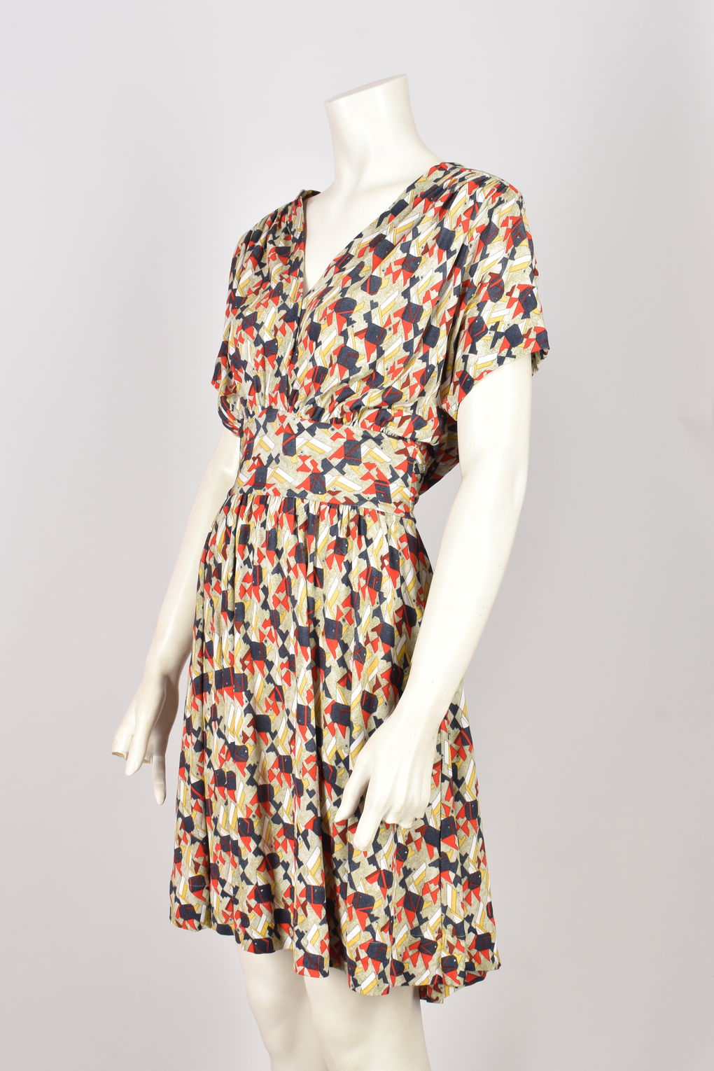 BALENCIAGA BY NICOLAS GHESQUIERE PRINT DRESS