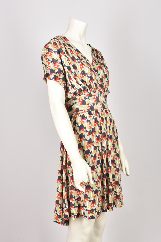 BALENCIAGA BY NICOLAS GHESQUIERE PRINT DRESS